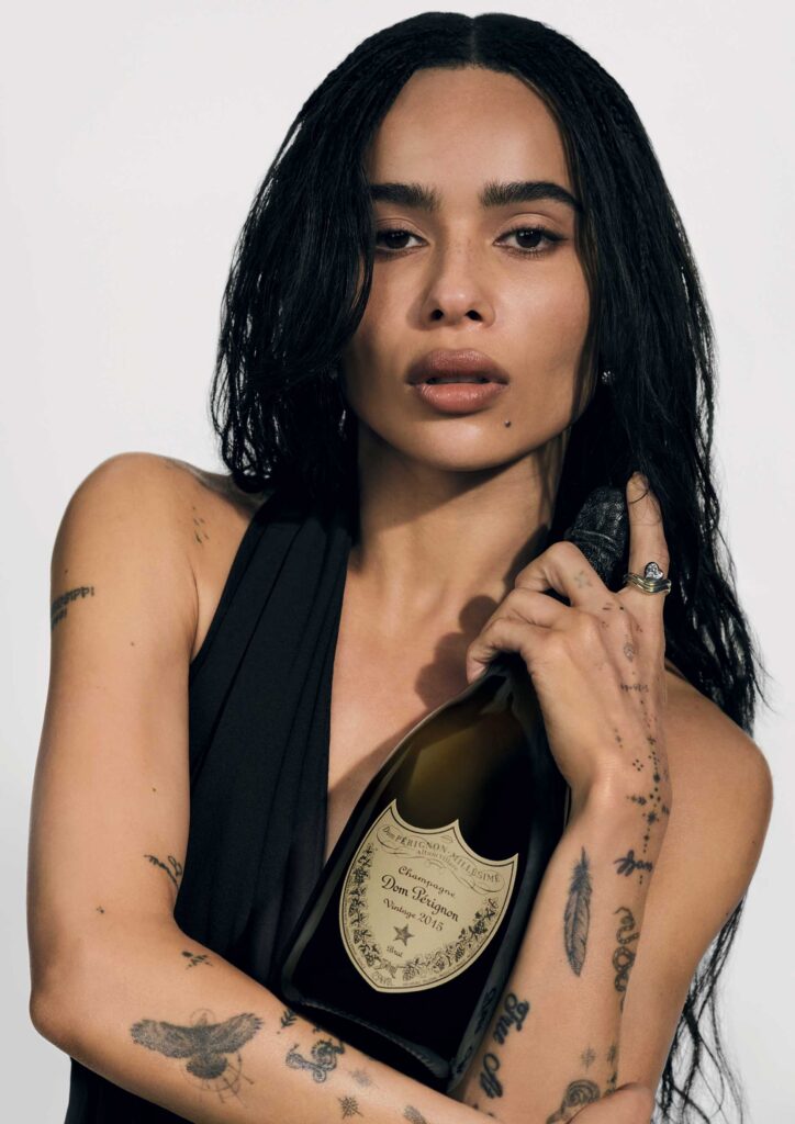 Zoë-Kravitz-per-la-campagna-di-Dom-Pérignon-Coqtail