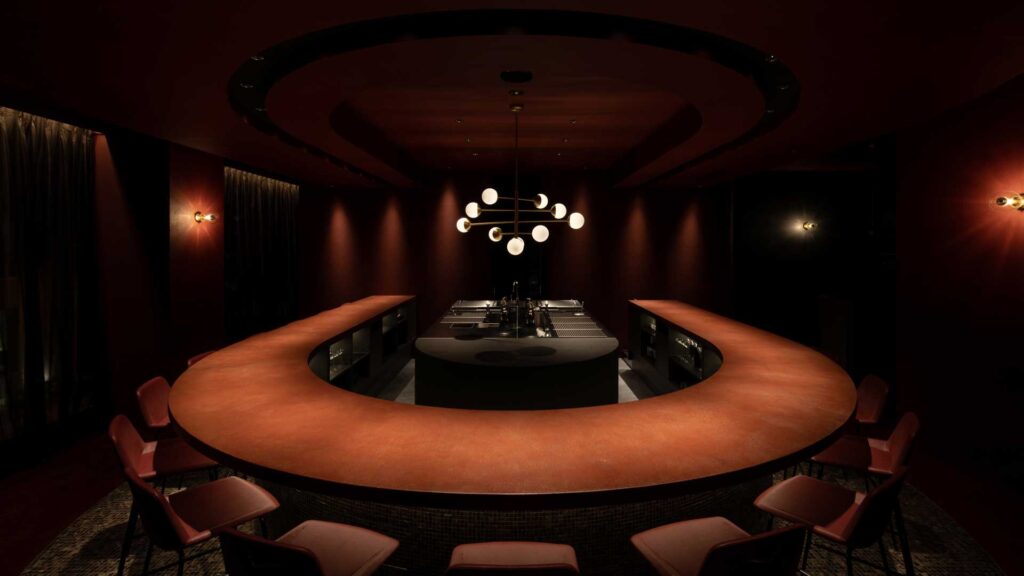 Il bancone che domina la sala di Sodden Frog