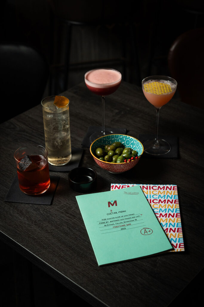 Menu cocktail e snack