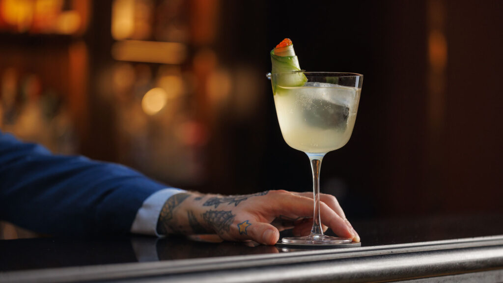 Bagel & Lox drink Atrium Bar