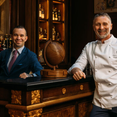 Edoardo Sandri, assistant F&B manager dell’Atrium Bar e Paolo Lavezzini, executive chef