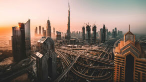 Vista dall'alto di Dubai