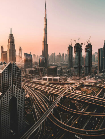 Vista dall'alto di Dubai