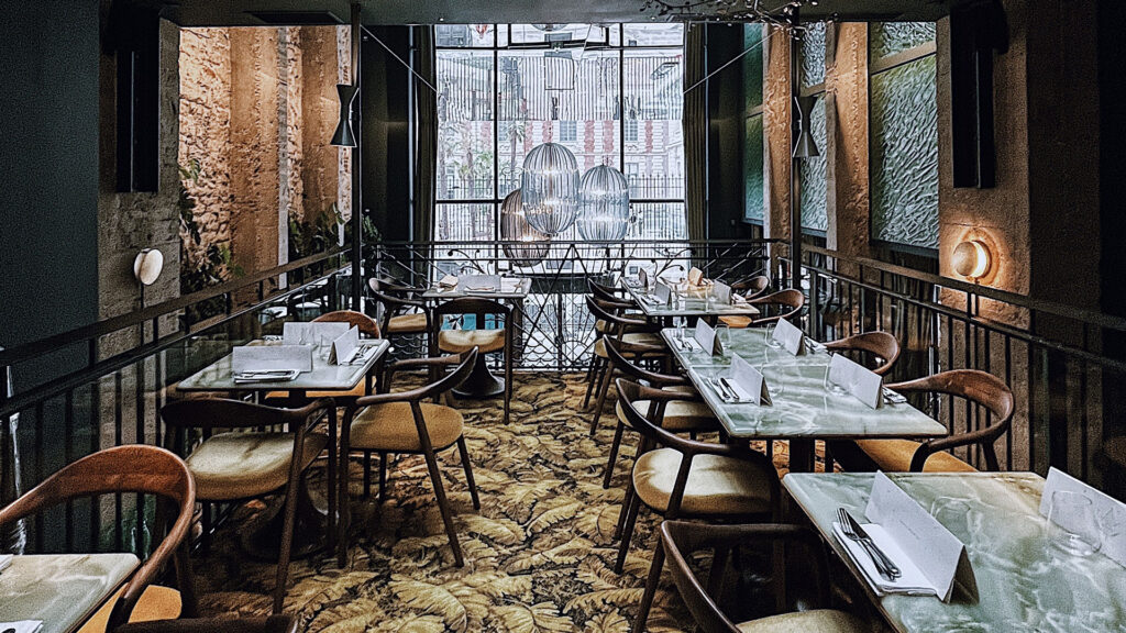 La sala di Daroco, ristorante dalle atmosfere italiane